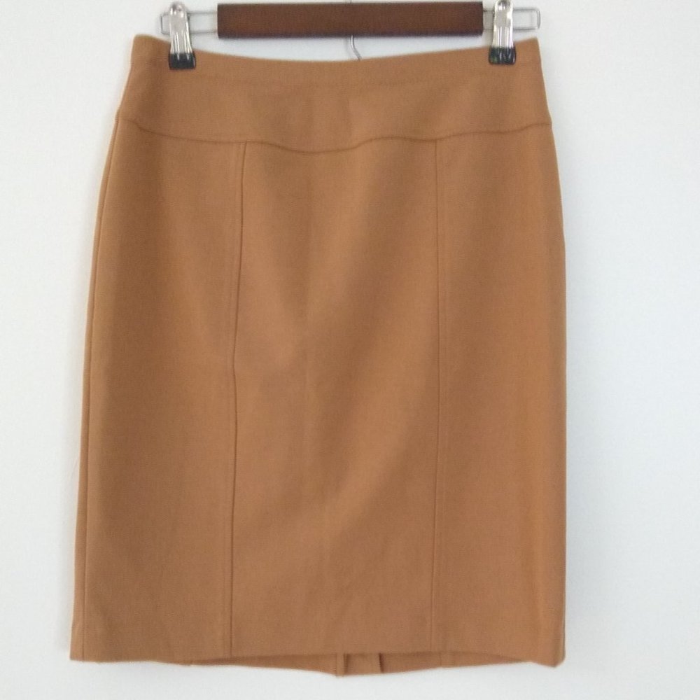 Ellen Tracy Knit Skirt Tan/Camel